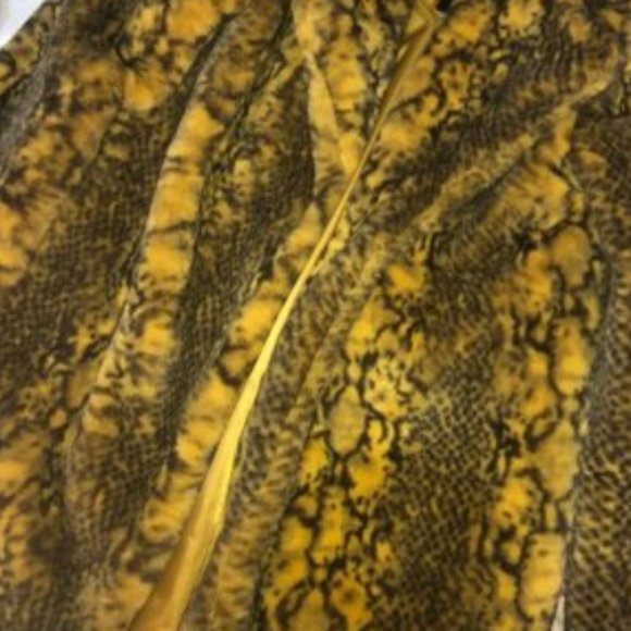 WILD DOLLZ SNAKE PRINT FAUX FUR COAT - Picture 8 of 8